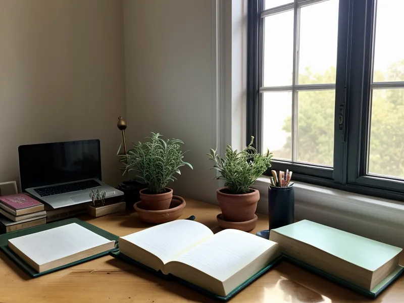 Pantalla de laptop mostrando una base de datos de Notion organizada con fichas de plantas.